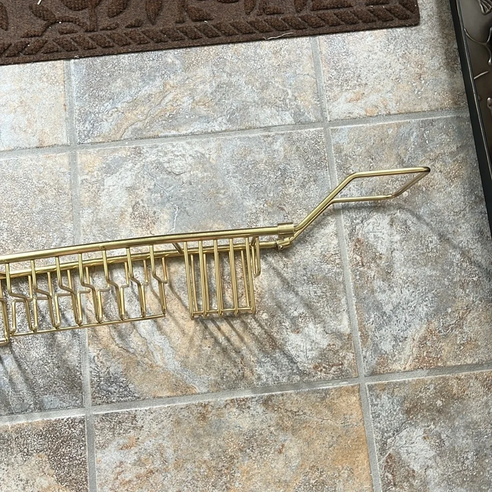 Anthropologie Gold Bathtub Caddy NWT